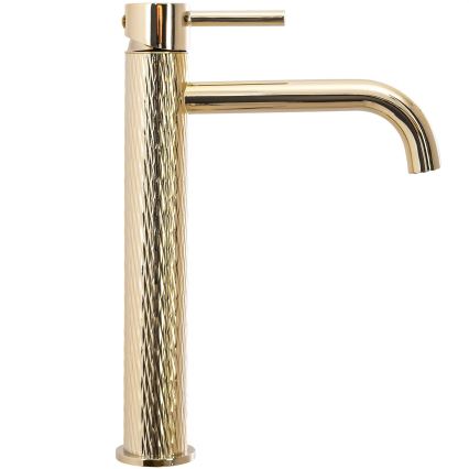 REA-B8821 - Waschtischarmatur LUNGO ART 28 cm goldfarben