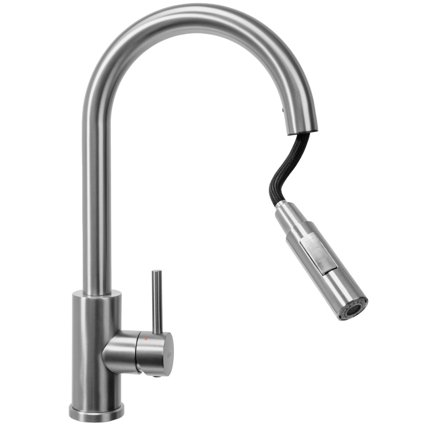 REA-B9146 - Küchenarmatur mit ausziehbarer Handbrause FRESH 39,5 cm Nickel