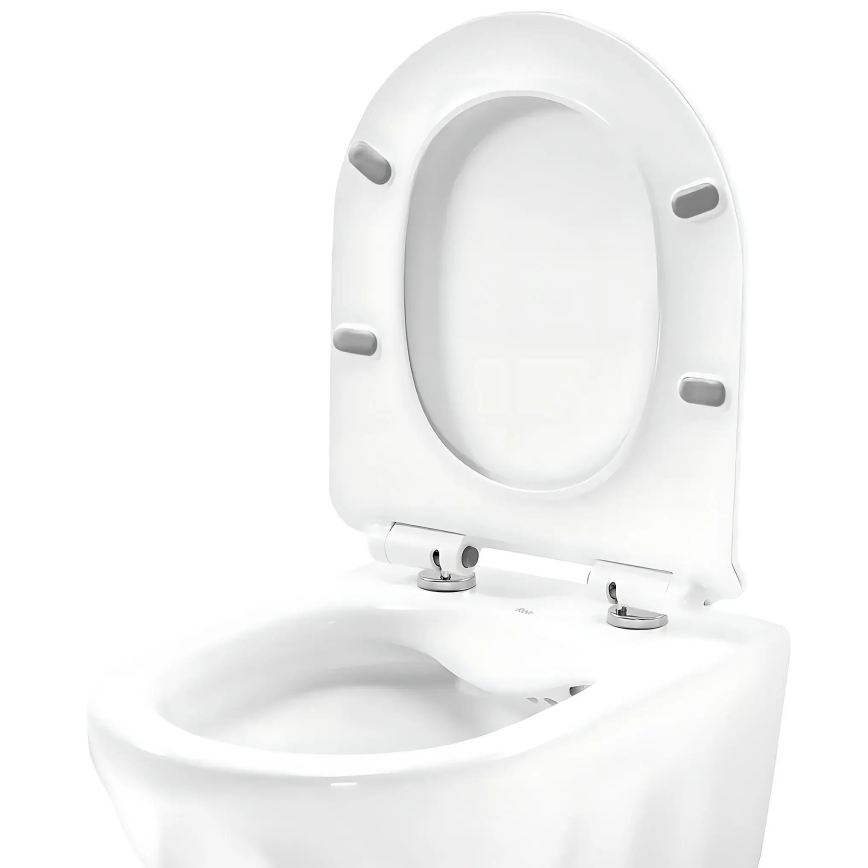 REA-C1652 - Wandhängendes WC mit WC-Sitz GUSTAVO RIMLESS Keramik/weiß
