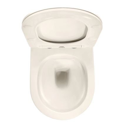 REA-C5500 - Wand-WC mit WC-Sitz CARLO MINI TORNADO RIMLESS Keramik/cremefarben