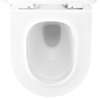 REA-C6390 - Wandhängendes WC mit WC-Sitz CARTER TORNADO RIMLESS, Keramik/Steinoptik