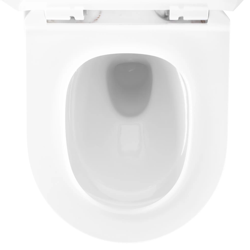 REA-C6390 - Wandhängendes WC mit WC-Sitz CARTER TORNADO RIMLESS, Keramik/Steinoptik