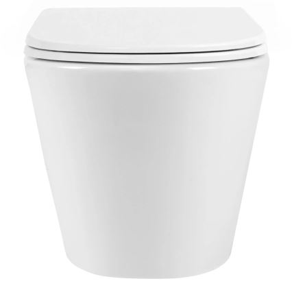 REA-C6800 - Wandhängendes WC mit WC-Sitz TITO TORNADO spülrandlos Keramik/weiß