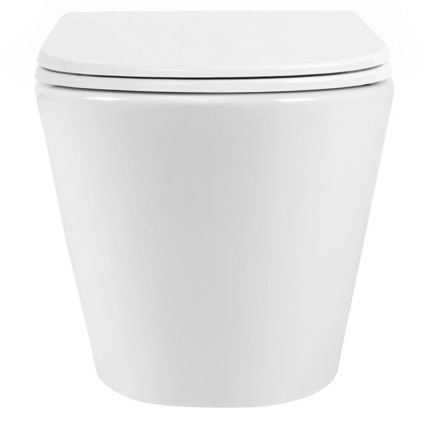 REA-C6800 - Wandhängendes WC mit WC-Sitz TITO TORNADO spülrandlos Keramik/weiß