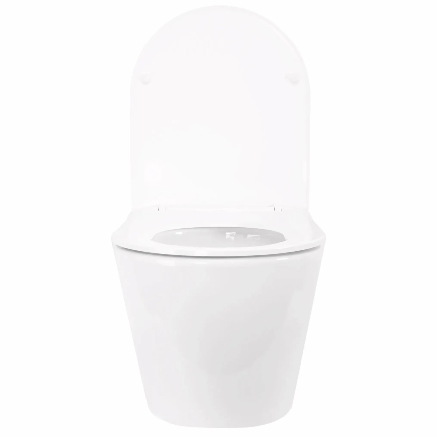 REA-C6800 - Wandhängendes WC mit WC-Sitz TITO TORNADO spülrandlos Keramik/weiß