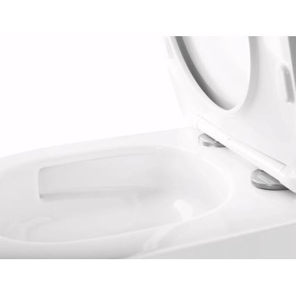 REA-C6800 - Wandhängendes WC mit WC-Sitz TITO TORNADO spülrandlos Keramik/weiß