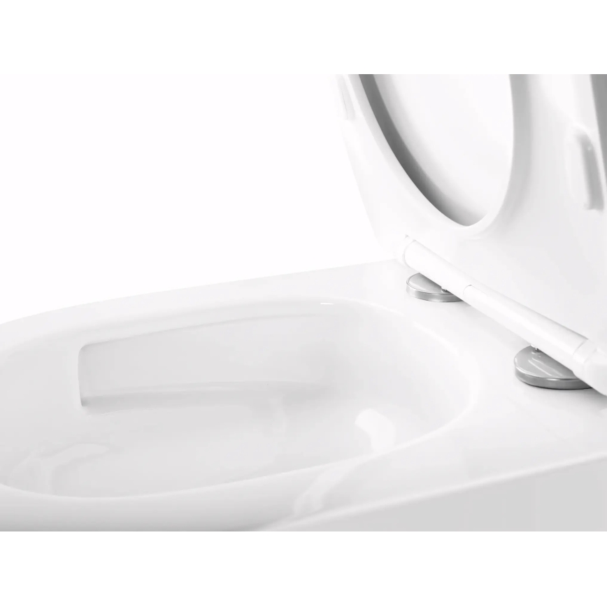 REA-C6800 - Wandhängendes WC mit WC-Sitz TITO TORNADO spülrandlos Keramik/weiß