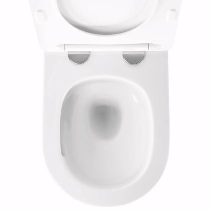 REA-C6800 - Wandhängendes WC mit WC-Sitz TITO TORNADO spülrandlos Keramik/weiß