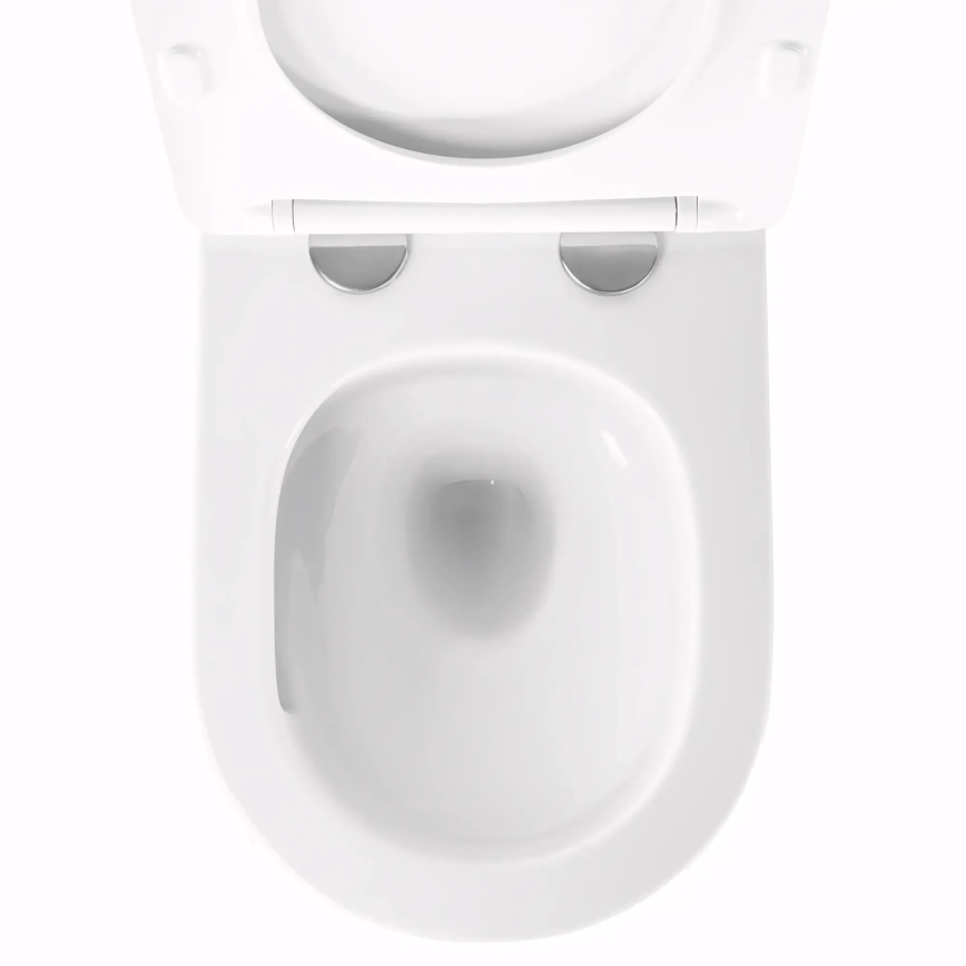 REA-C6800 - Wandhängendes WC mit WC-Sitz TITO TORNADO spülrandlos Keramik/weiß