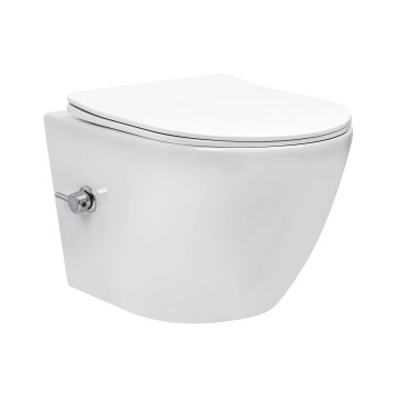 REA-C9701 - Wand-WC mit Bidetbrause CARLO LUX Keramik/weiß