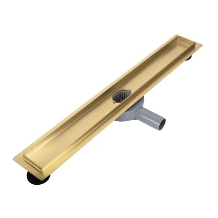 REA-G2702 - NEOX PRO Ablaufrinne 70 cm Edelstahl/gebürstetes Gold