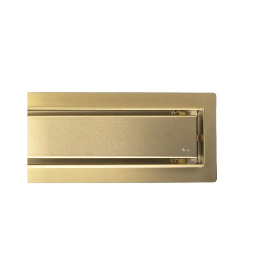 REA-G2703 - Ablaufrinne NEOX PRO 80 cm Edelstahl/gebürstetes Gold