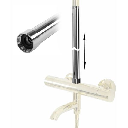 REA-K0881 - Verlängerungsstange für Dusch-/Wannen-Set 51,5 cm glänzender Chrom