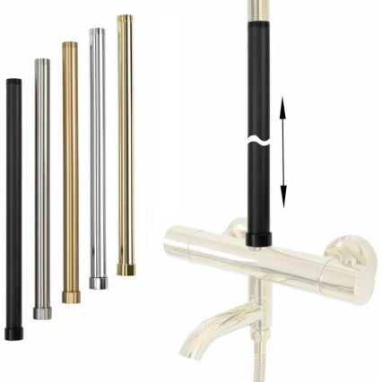REA-K0891-Verlängerungsstange für Dusch-/Badewannenset, 51,5 cm, gebürstetes Gold