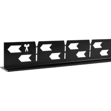 REA-K3218 - Gefälleleiste 140 cm schwarz