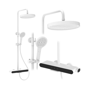 REA-P0353 - Duschset mit Mischbatterie FAREL mattweiß