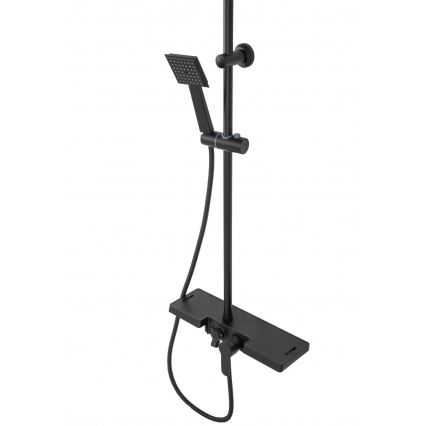 REA-P0636 - Duschset BRAVO matt schwarz