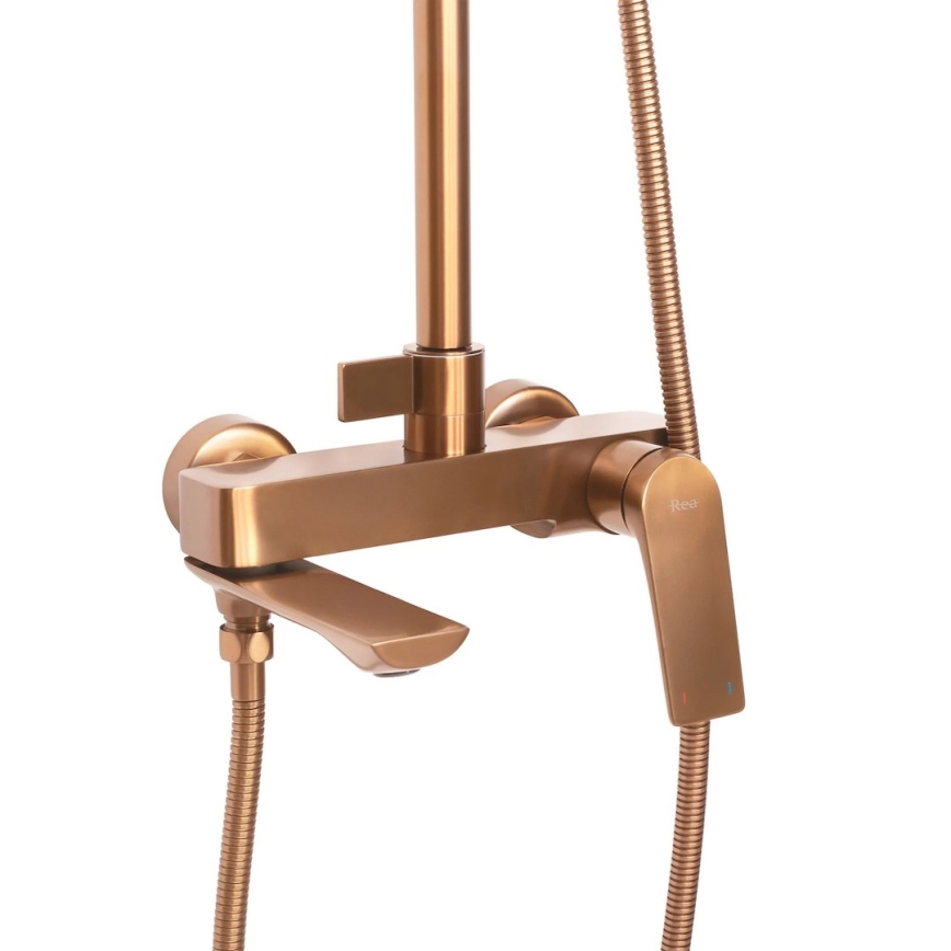 REA-P2418 - Duschset mit Mischbatterie AVALON, gebürstetes Kupfer