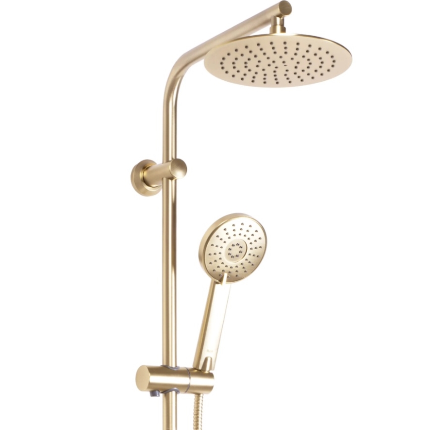 REA-P8413 - Duschset mit Thermostatarmatur BLISS, gebürstetes Gold