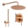 REA-P8809 - Duschset mit Unterputz-Armatur LUNGO gebürstetes Kupfer