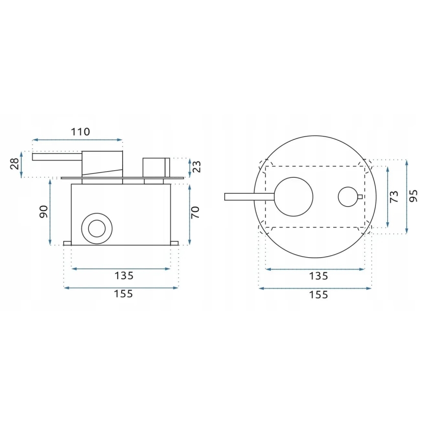 REA-P8809 - Duschset mit Unterputz-Armatur LUNGO gebürstetes Kupfer