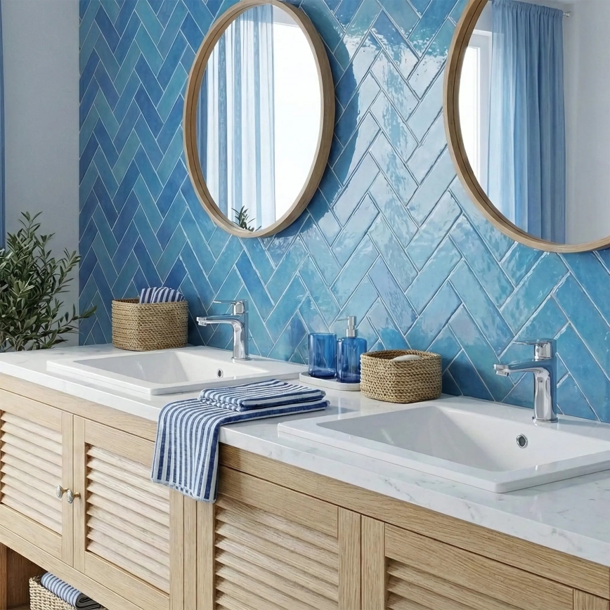 REA-U0040 - Einbauwaschbecken DAFNE 46,5x76 cm Keramik / Hochglanzweiß