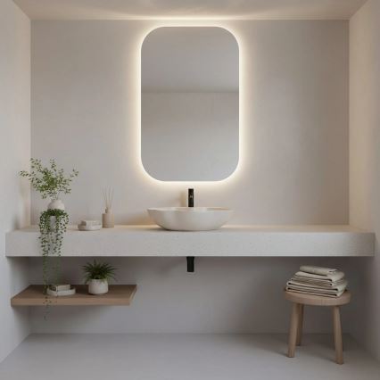 REA-U0617 - Aufsatzwaschbecken PEARL 38x50,5 cm Keramik/beige/Steinoptik