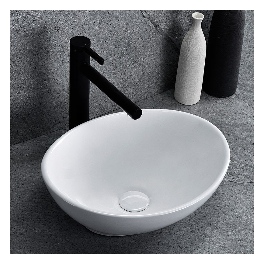 REA-U0623 - Aufsatzwaschbecken SOFIA MINI 27x34 cm, Keramik, Hochglanzweiß