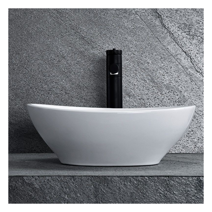 REA-U0623 - Aufsatzwaschbecken SOFIA MINI 27x34 cm, Keramik, Hochglanzweiß