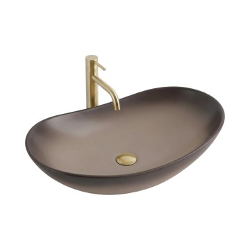 REA-U0626 - Aufsatzwaschbecken ROYAL 36x62 cm Keramik/Braun