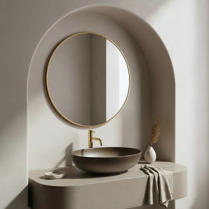 REA-U0627 - Aufsatzwaschbecken CAROLA 39x51,5 cm Keramik/braun