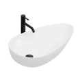 REA-U1500 - Aufsatzwaschbecken GRETA 42,5 x 77 cm, Keramik / glänzendes Weiß