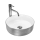 REA-U3304 - Aufsatzwaschbecken SAMI Ø 36 cm Keramik/weiß/silber