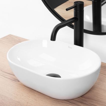 REA-U3322 - Aufsatzwaschbecken AMELIA MINI 26x38 cm Keramik/glänzend weiß