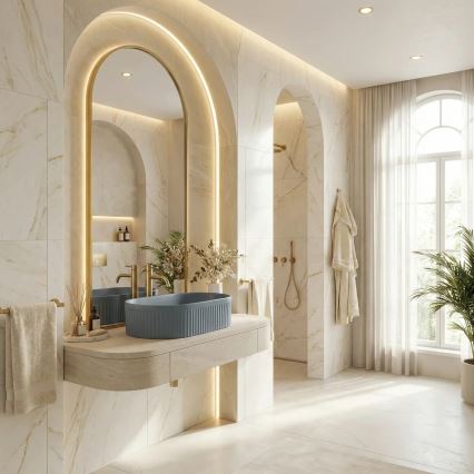 REA-U3535 - Aufsatzwaschbecken VANDA 31x49 cm Keramik/dunkelblau