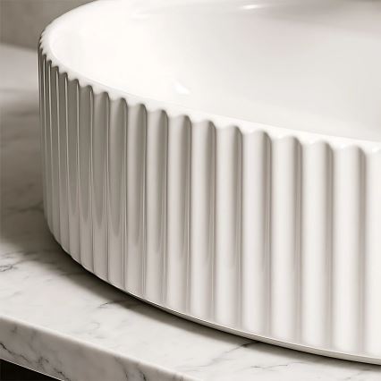 REA-U4002 - Aufsatzwaschbecken MARCELA 37x60 cm Keramik/hochglänzend weiß