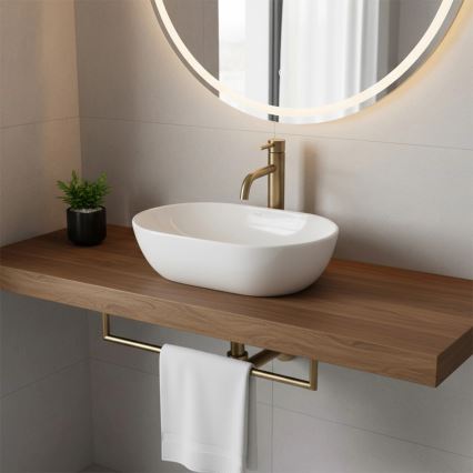 REA-U4330 - Aufsatzwaschbecken AMELIA 31x45 cm Keramik/glänzend weiß