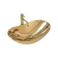 REA-U4545 - Aufsatzwaschbecken ROYAL 36x60,5 cm Keramik/Gold