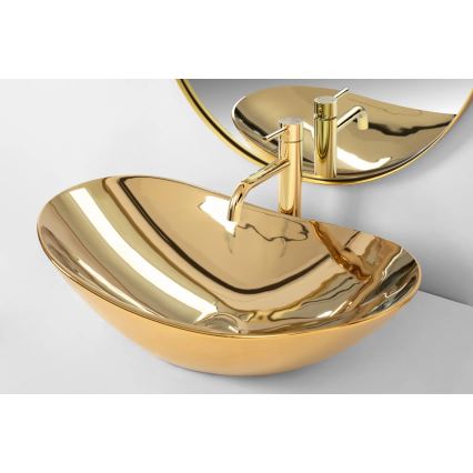 REA-U4545 - Aufsatzwaschbecken ROYAL 36x60,5 cm Keramik/Gold