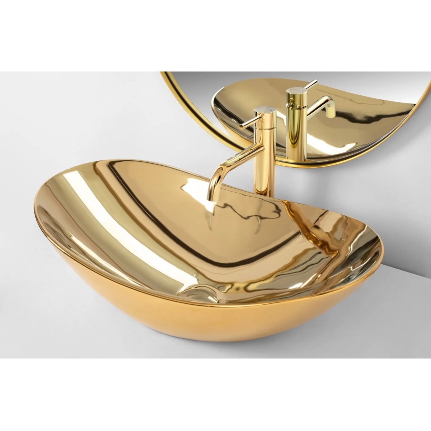 REA-U4545 - Aufsatzwaschbecken ROYAL 36x60,5 cm Keramik/Gold