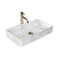 REA-U5896 - Aufsatzwaschbecken DENIS 35x61,5 cm Keramik/Marmordekor