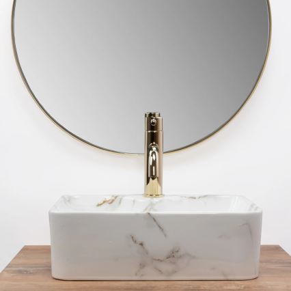 REA-U6504 - Aufsatzwaschbecken KELLY MINI 31x41 cm Keramik/Steinoptik