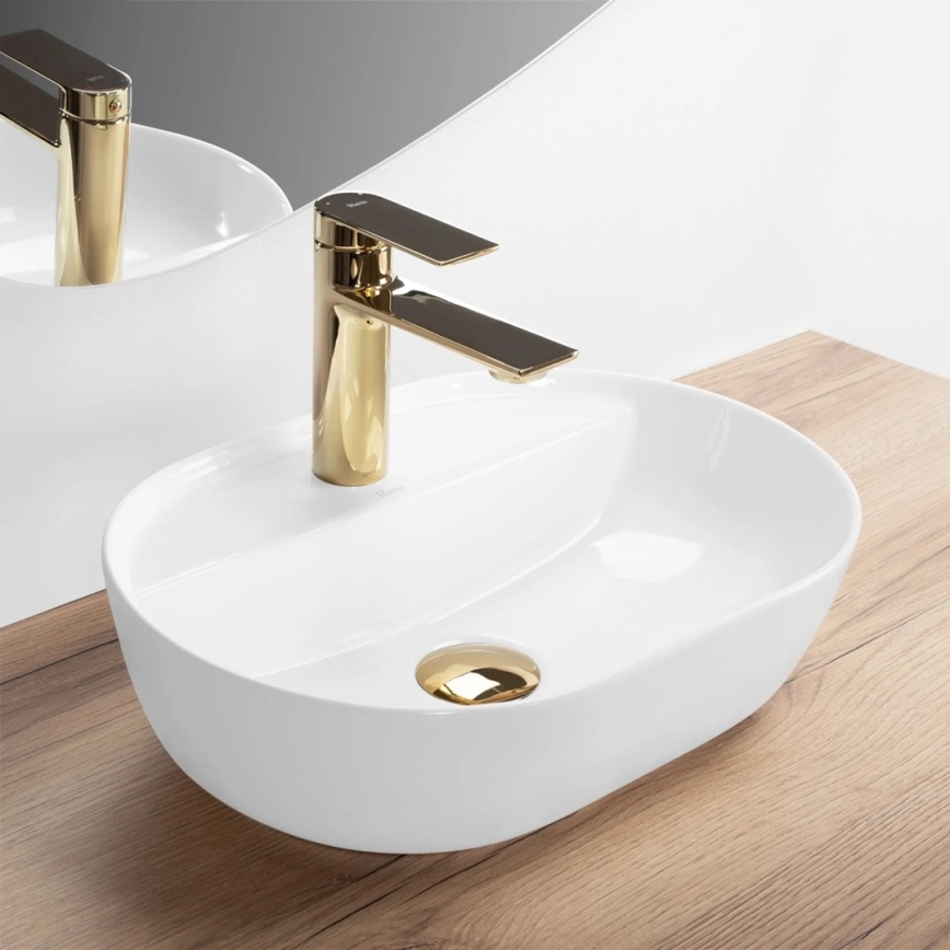 REA-U6617 - Aufsatzwaschbecken AURA 30x42 cm Keramik/glänzendes Weiß