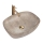 REA-U6647 - Aufsatzwaschbecken FREJA 39,5x51 cm Keramik/grau/Marmor-Optik