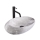 REA-U6651 - Aufsatzwaschbecken ROXY 31x49 cm Keramik/grau/Steinoptik