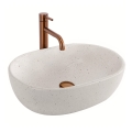 REA-U8480 - Aufsatzwaschbecken AMELIA 34,5x48 cm Keramik/Steinoptik