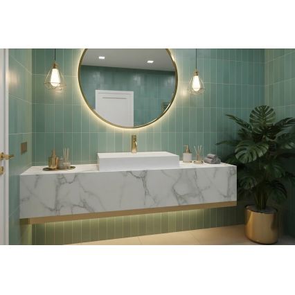 REA-U8902 - Aufsatzwaschbecken GOYA 46x70 cm Mineralguss/mattweiß