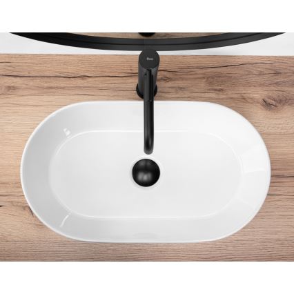 REA-U9108 - Aufsatzwaschbecken LAYLA 30x53 cm Keramik/glänzend weiß