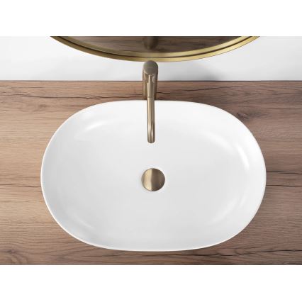REA-U9653 - Aufsatzwaschbecken CLEO 41x60,5 cm Keramik/mattweiß