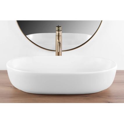REA-U9653 - Aufsatzwaschbecken CLEO 41x60,5 cm Keramik/mattweiß